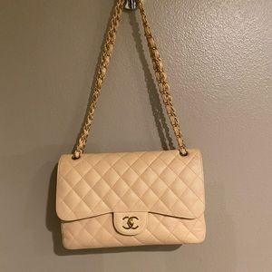 Chanel,Jumbo bag, Beige, classic